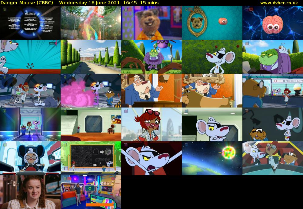 Danger Mouse (CBBC) Wednesday 16 June 2021 16:45 - 17:00