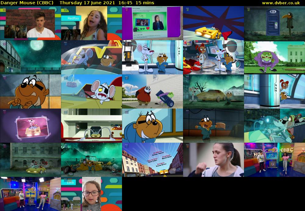 Danger Mouse (CBBC) Thursday 17 June 2021 16:45 - 17:00