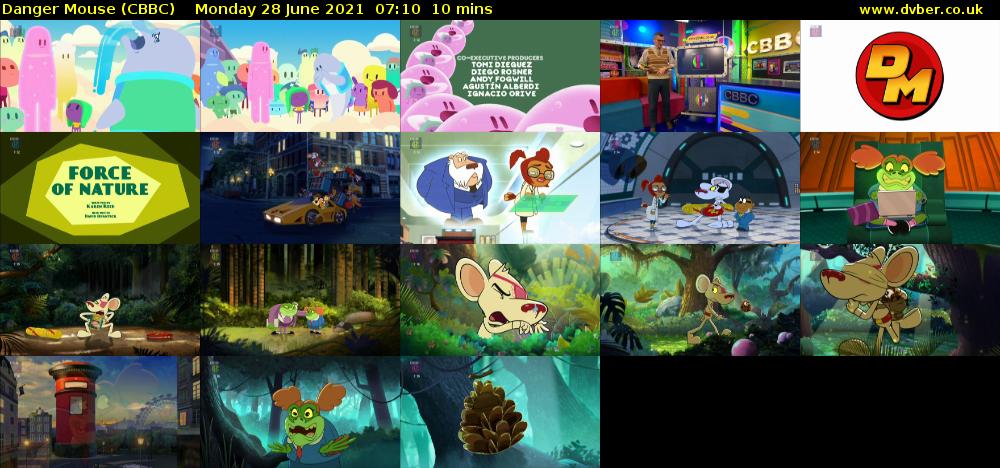 Danger Mouse (CBBC) Monday 28 June 2021 07:10 - 07:20