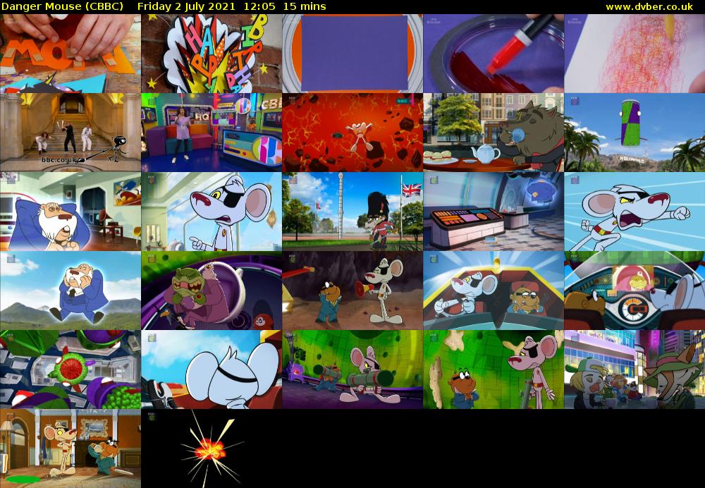 Danger Mouse (CBBC) Friday 2 July 2021 12:05 - 12:20