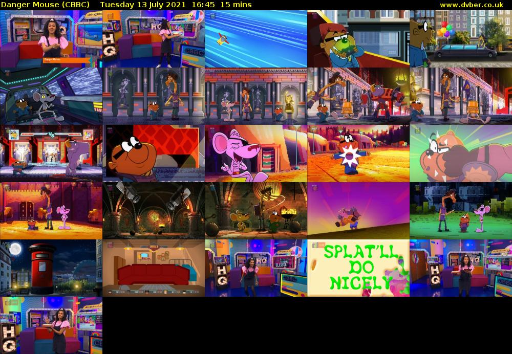 Danger Mouse (CBBC) Tuesday 13 July 2021 16:45 - 17:00