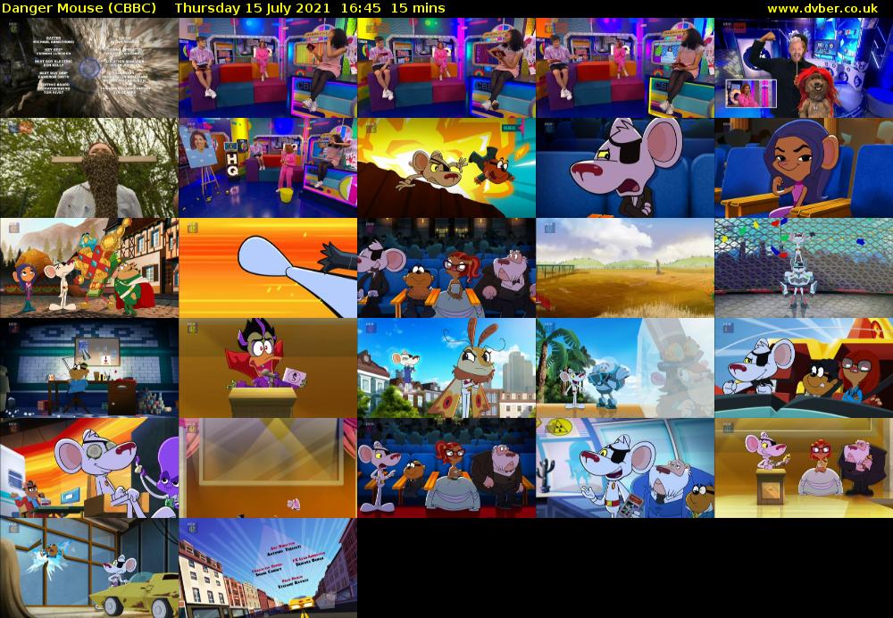 Danger Mouse (CBBC) Thursday 15 July 2021 16:45 - 17:00