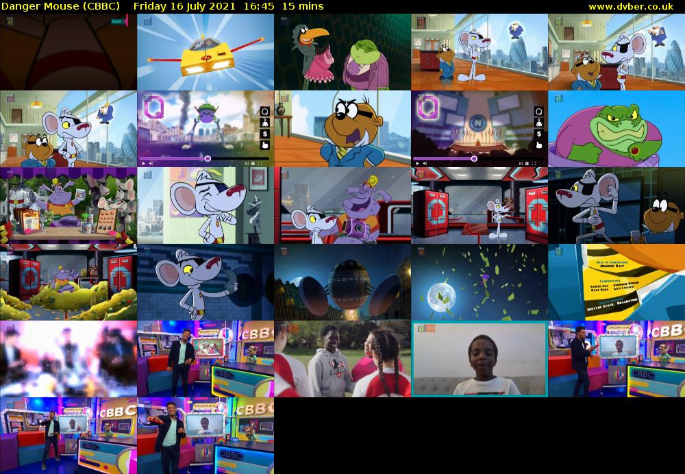 Danger Mouse (CBBC) Friday 16 July 2021 16:45 - 17:00