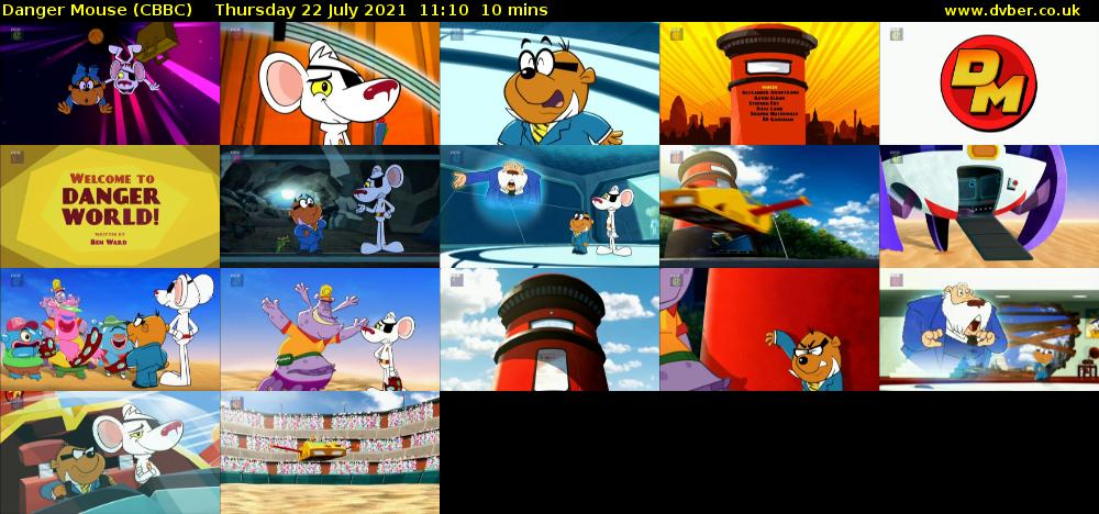 Danger Mouse (CBBC) Thursday 22 July 2021 11:10 - 11:20
