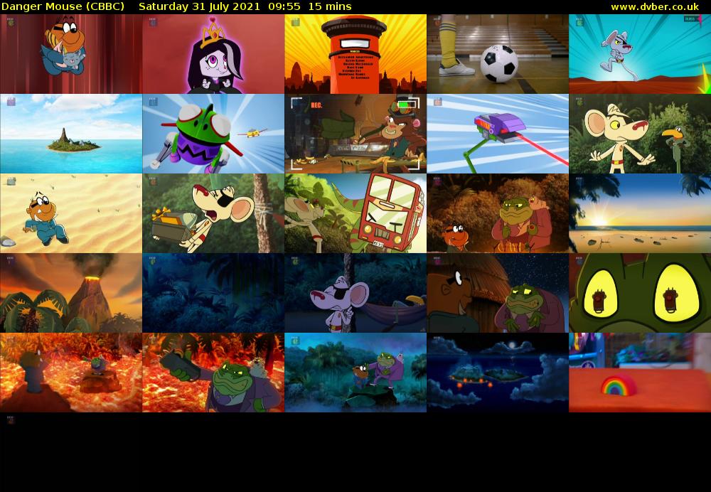 Danger Mouse (CBBC) Saturday 31 July 2021 09:55 - 10:10