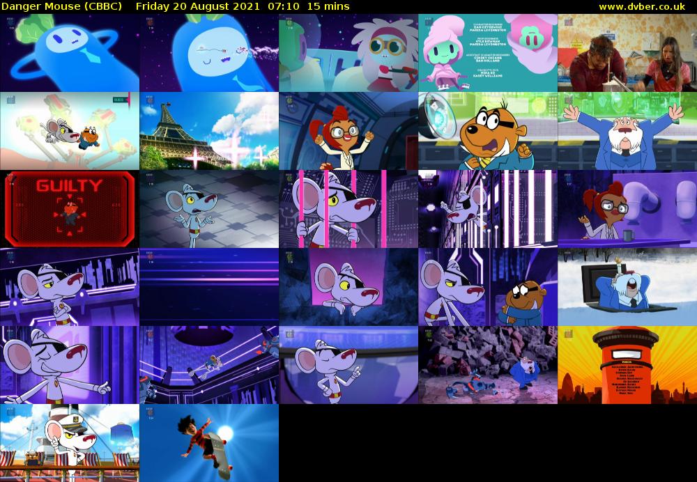 Danger Mouse (CBBC) Friday 20 August 2021 07:10 - 07:25