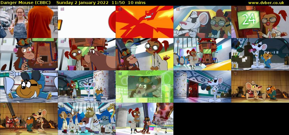 Danger Mouse (CBBC) Sunday 2 January 2022 11:50 - 12:00
