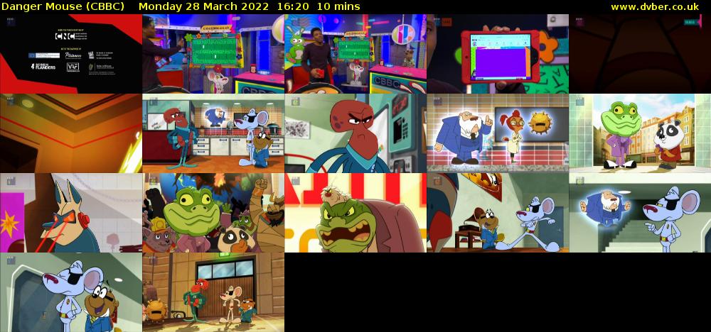 Danger Mouse (CBBC) Monday 28 March 2022 16:20 - 16:30