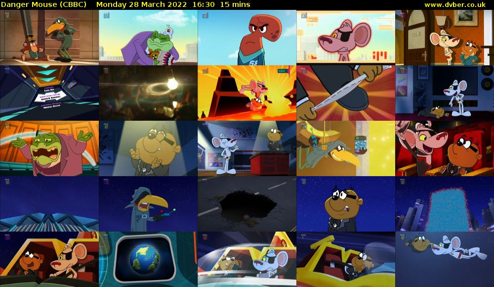 Danger Mouse (CBBC) Monday 28 March 2022 16:30 - 16:45