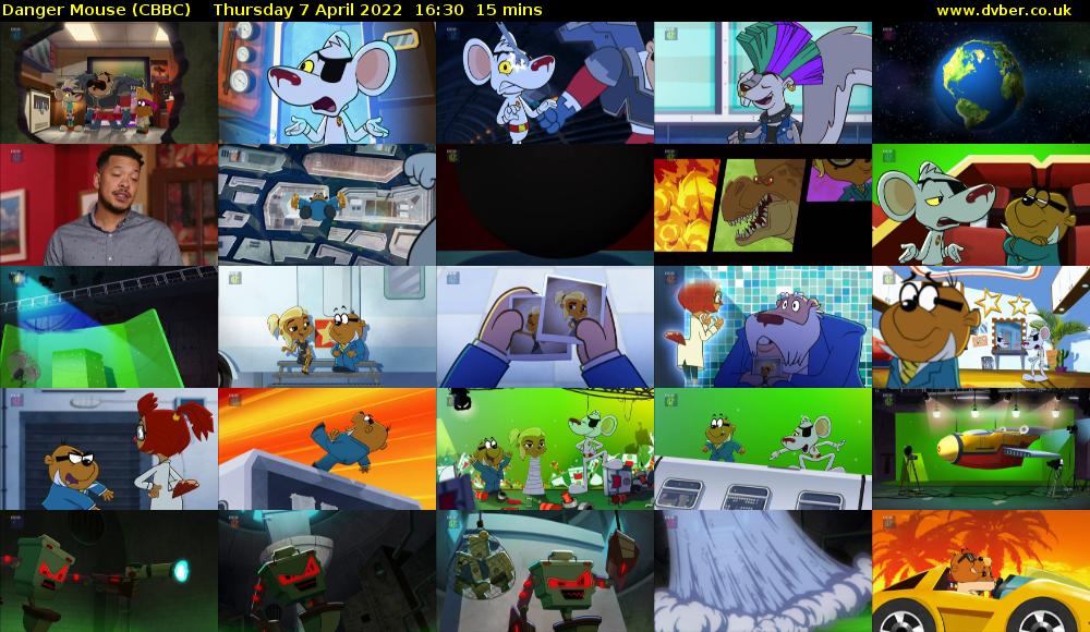 Danger Mouse (CBBC) Thursday 7 April 2022 16:30 - 16:45
