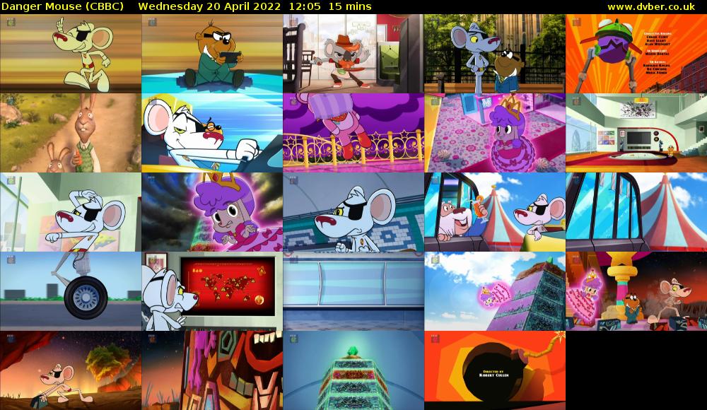 Danger Mouse (CBBC) Wednesday 20 April 2022 12:05 - 12:20