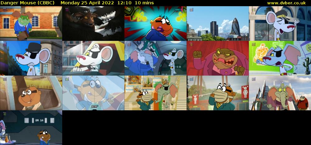 Danger Mouse (CBBC) Monday 25 April 2022 12:10 - 12:20