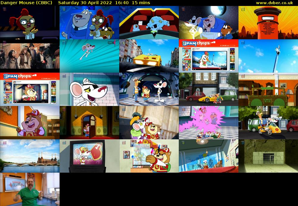 Danger Mouse (CBBC) Saturday 30 April 2022 16:40 - 16:55