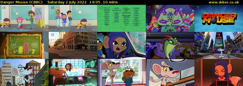 Danger Mouse (CBBC) Saturday 2 July 2022 14:05 - 14:15