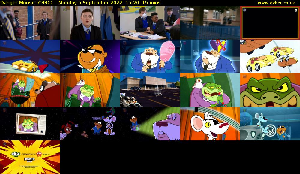 Danger Mouse (CBBC) Monday 5 September 2022 15:20 - 15:35