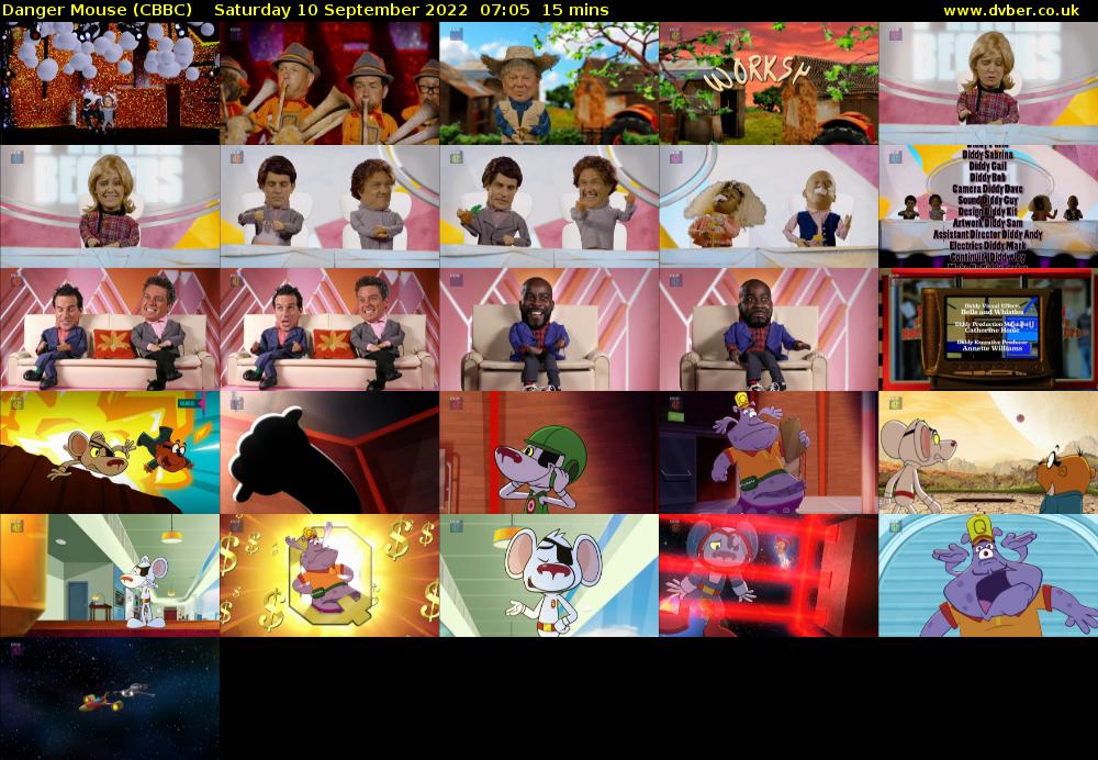 Danger Mouse (CBBC) Saturday 10 September 2022 07:05 - 07:20