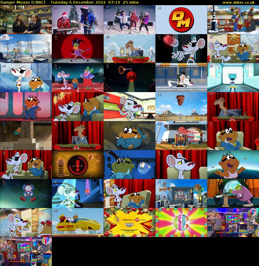 Danger Mouse (CBBC) Tuesday 6 December 2022 07:10 - 07:35