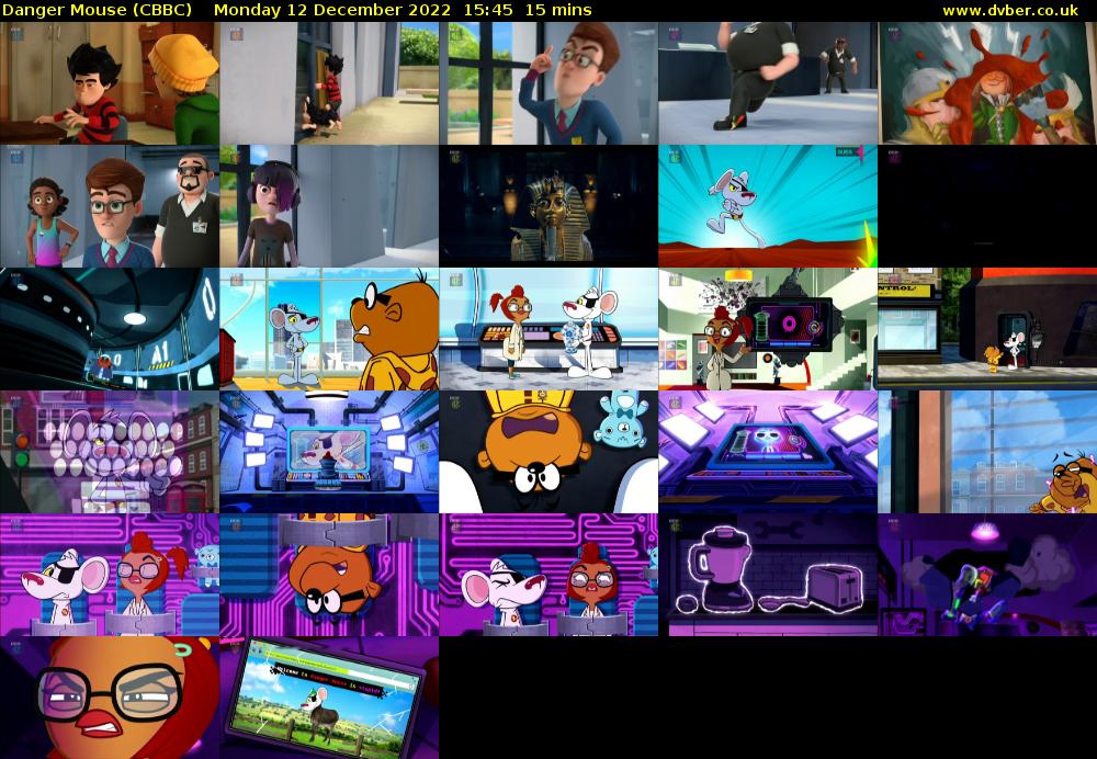 Danger Mouse (CBBC) Monday 12 December 2022 15:45 - 16:00