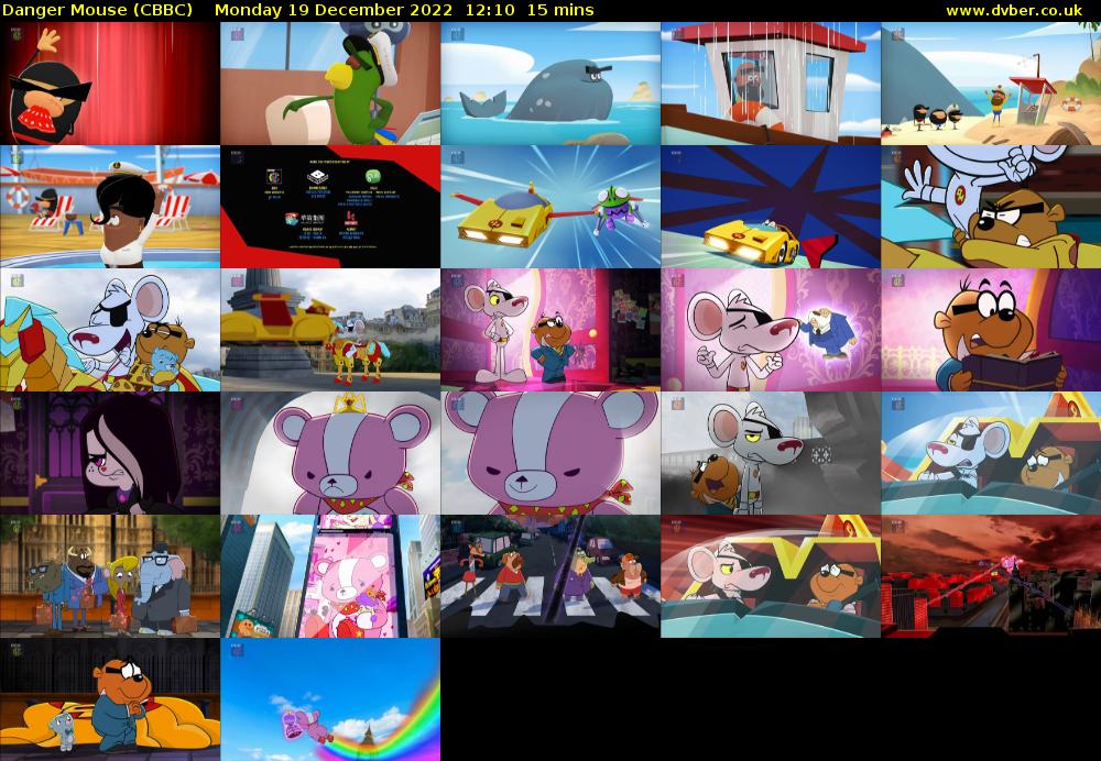 Danger Mouse (CBBC) Monday 19 December 2022 12:10 - 12:25