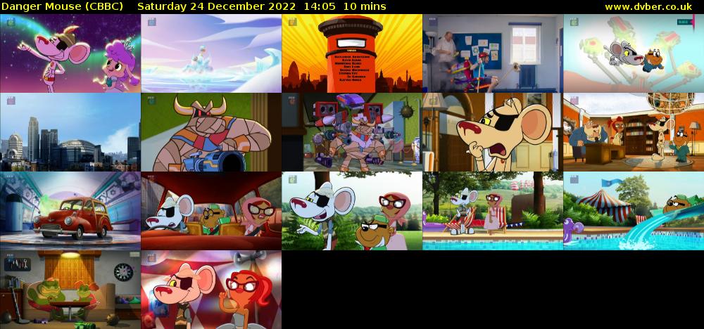 Danger Mouse (CBBC) Saturday 24 December 2022 14:05 - 14:15