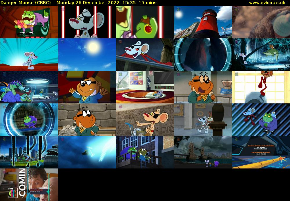 Danger Mouse (CBBC) Monday 26 December 2022 15:35 - 15:50