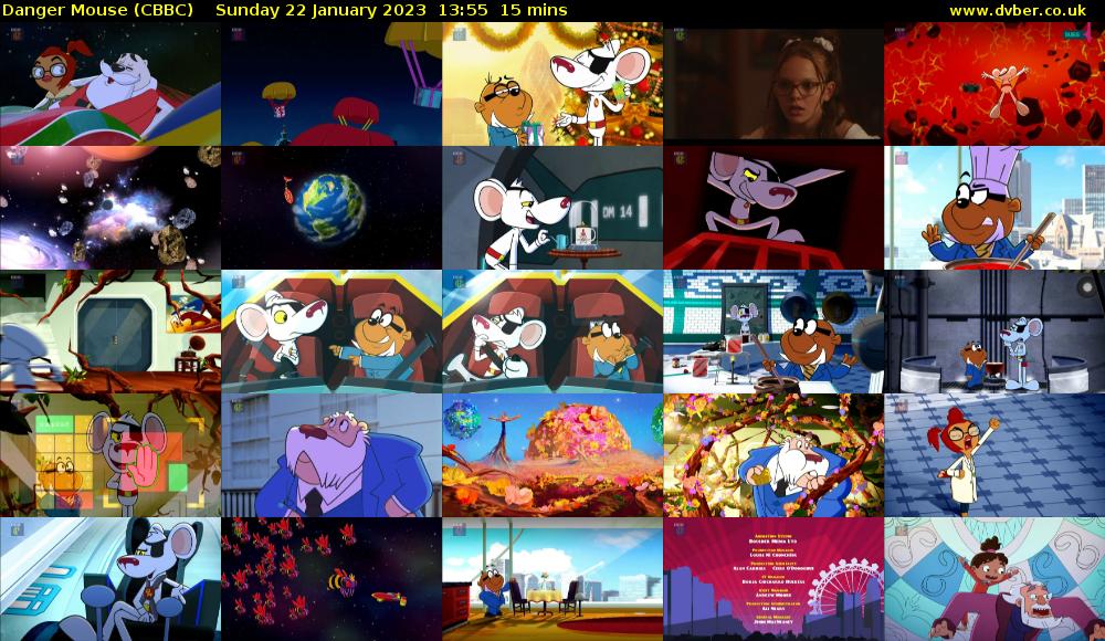 Danger Mouse (CBBC) Sunday 22 January 2023 13:55 - 14:10