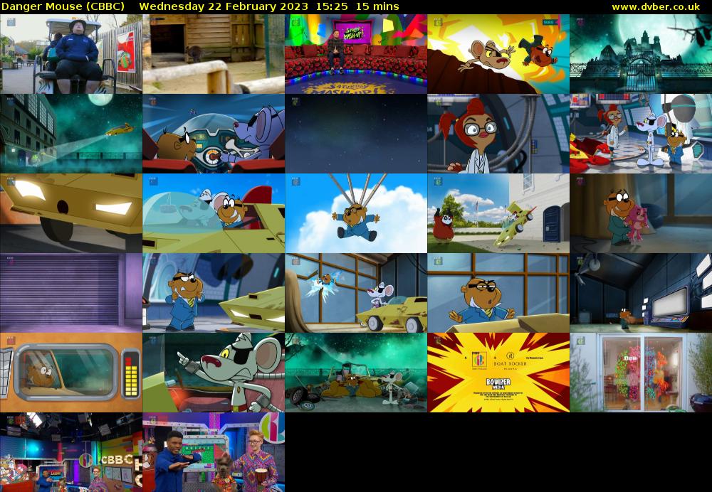 Danger Mouse (CBBC) Wednesday 22 February 2023 15:25 - 15:40