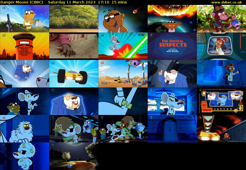 Danger Mouse (CBBC) Saturday 11 March 2023 17:10 - 17:25