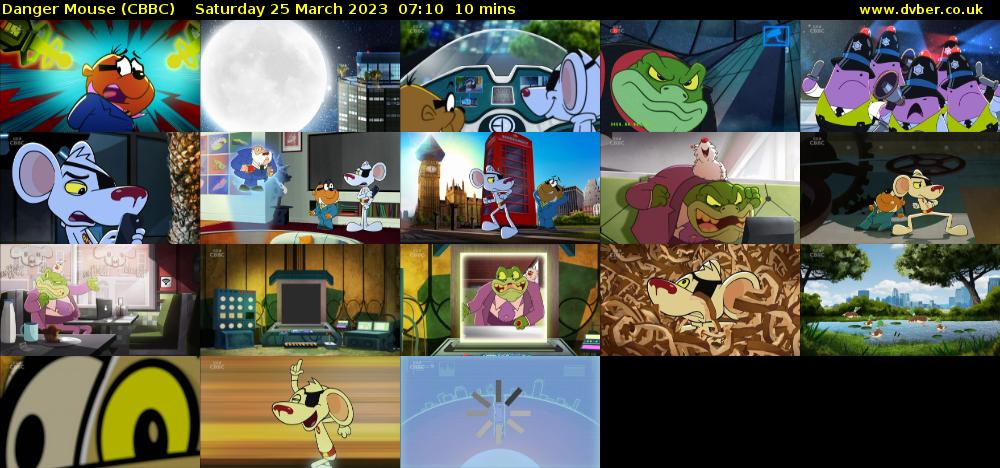 Danger Mouse (CBBC) Saturday 25 March 2023 07:10 - 07:20