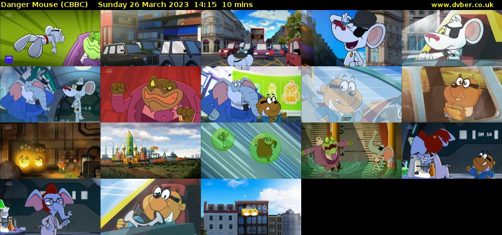 Danger Mouse (CBBC) Sunday 26 March 2023 14:15 - 14:25