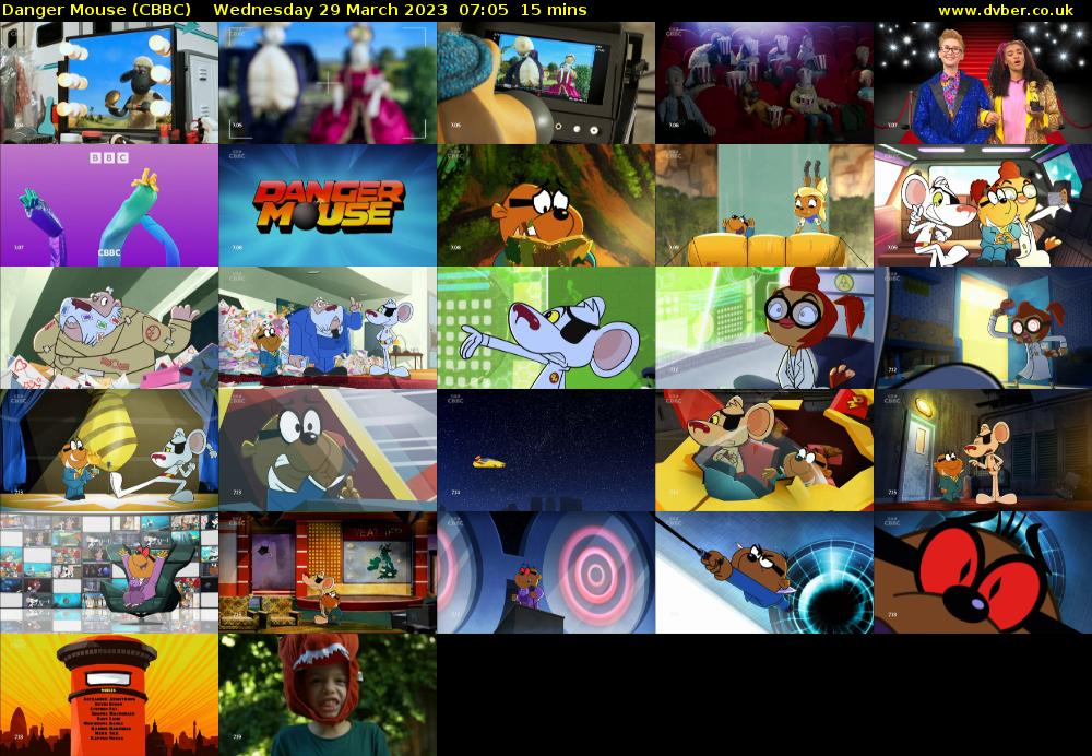 Danger Mouse (CBBC) Wednesday 29 March 2023 07:05 - 07:20