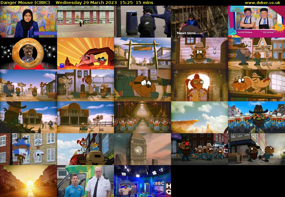 Danger Mouse (CBBC) Wednesday 29 March 2023 15:25 - 15:40