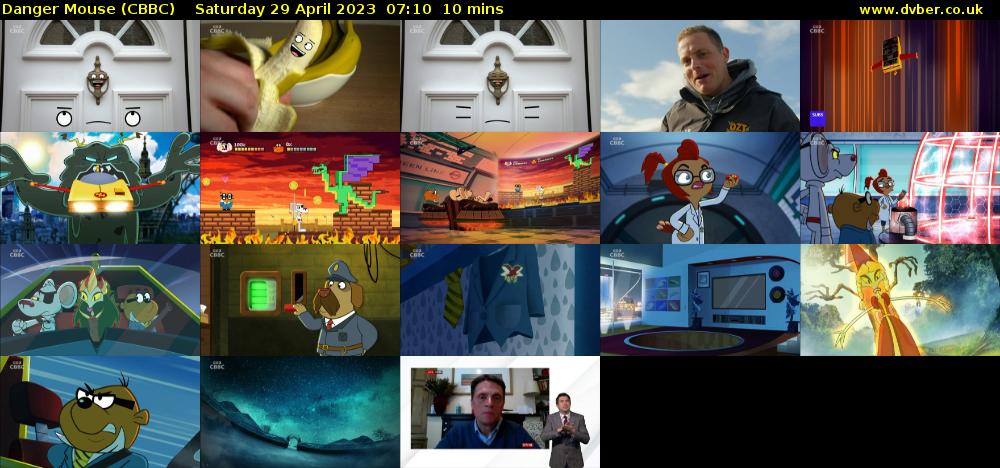 Danger Mouse (CBBC) Saturday 29 April 2023 07:10 - 07:20
