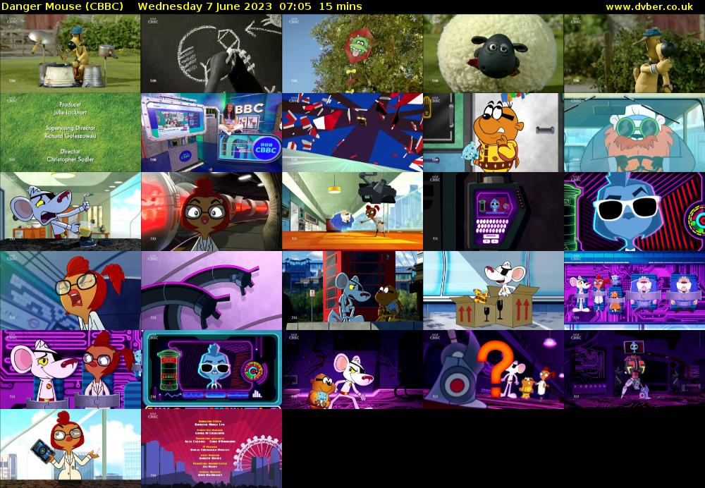 Danger Mouse (CBBC) Wednesday 7 June 2023 07:05 - 07:20