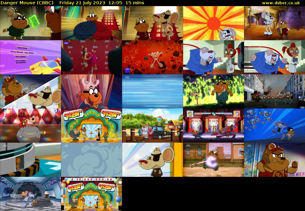 Danger Mouse (CBBC) Friday 21 July 2023 12:05 - 12:20