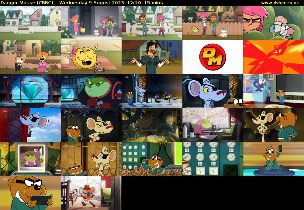 Danger Mouse (CBBC) Wednesday 9 August 2023 12:20 - 12:35