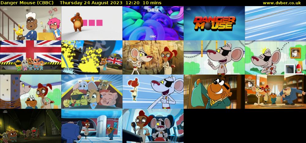Danger Mouse (CBBC) Thursday 24 August 2023 12:20 - 12:30