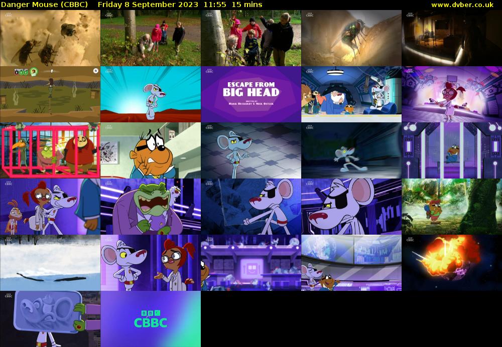Danger Mouse (CBBC) Friday 8 September 2023 11:55 - 12:10