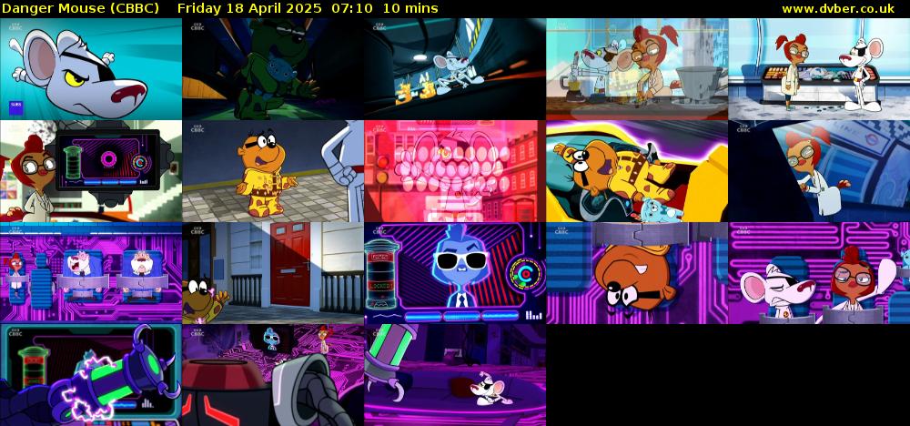 Danger Mouse (CBBC) Friday 18 April 2025 07:10 - 07:20