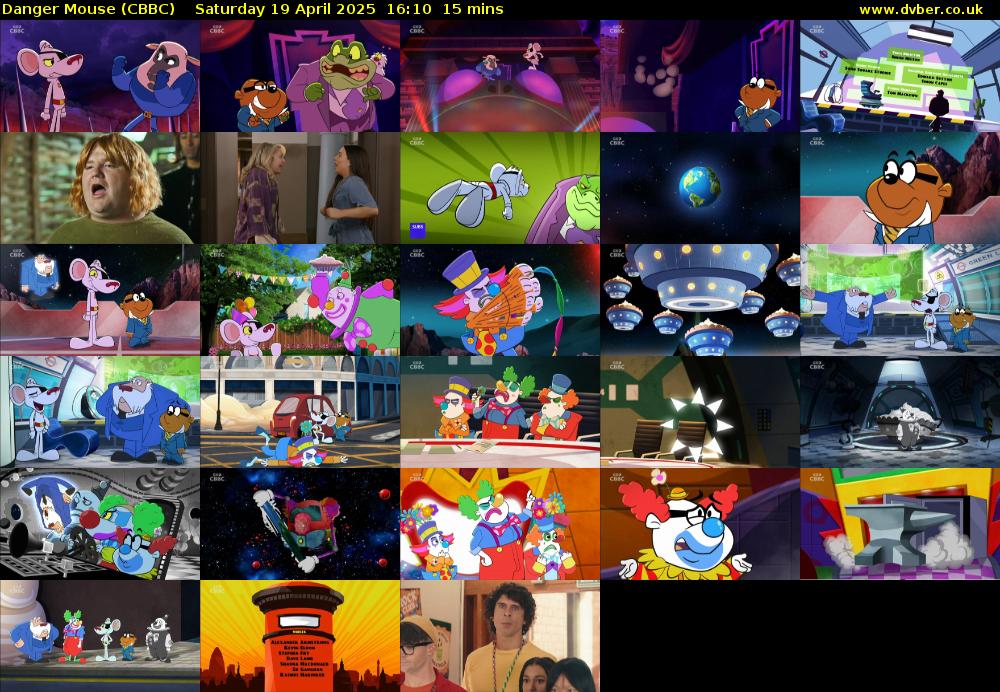 Danger Mouse (CBBC) Saturday 19 April 2025 16:10 - 16:25