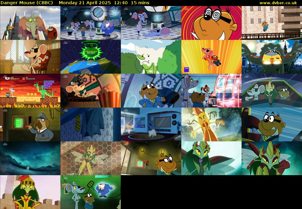 Danger Mouse (CBBC) Monday 21 April 2025 12:40 - 12:55