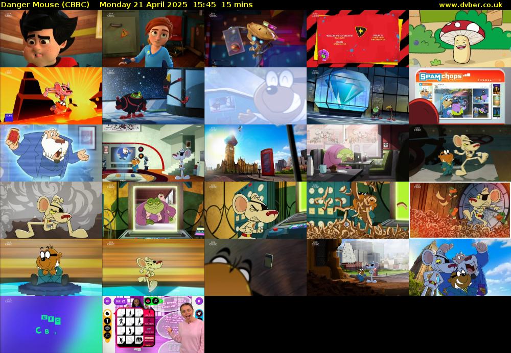 Danger Mouse (CBBC) Monday 21 April 2025 15:45 - 16:00