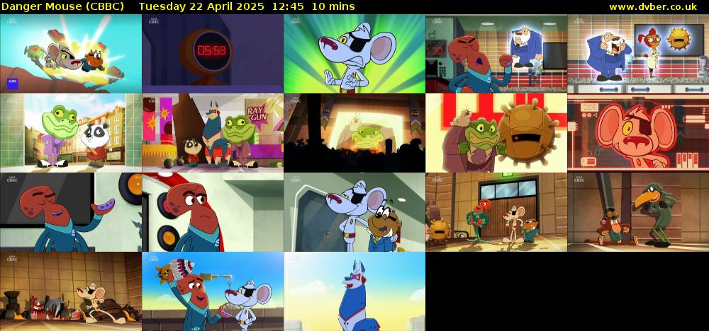 Danger Mouse (CBBC) Tuesday 22 April 2025 12:45 - 12:55