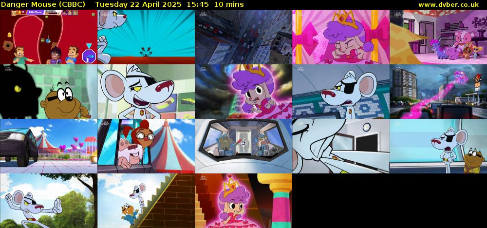 Danger Mouse (CBBC) Tuesday 22 April 2025 15:45 - 15:55