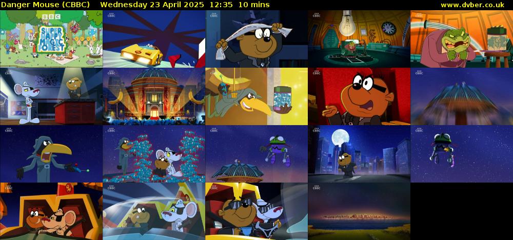 Danger Mouse (CBBC) Wednesday 23 April 2025 12:35 - 12:45
