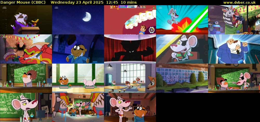 Danger Mouse (CBBC) Wednesday 23 April 2025 12:45 - 12:55