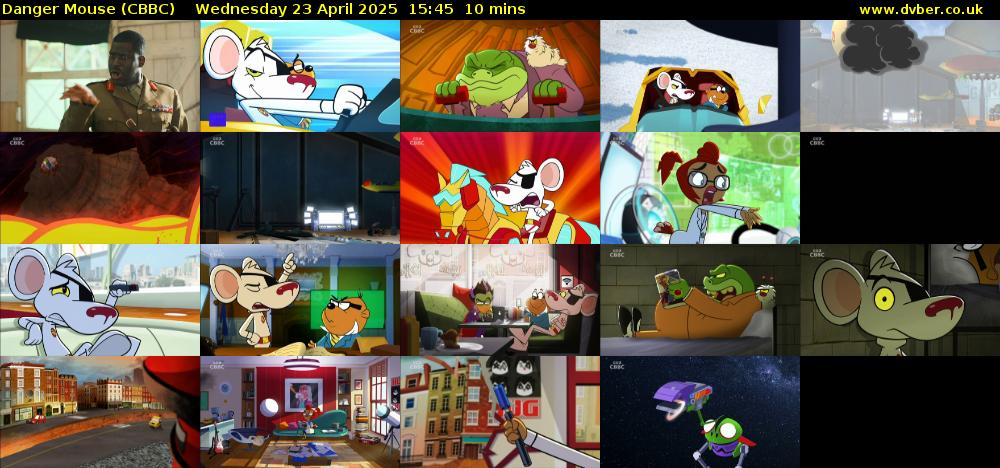 Danger Mouse (CBBC) Wednesday 23 April 2025 15:45 - 15:55