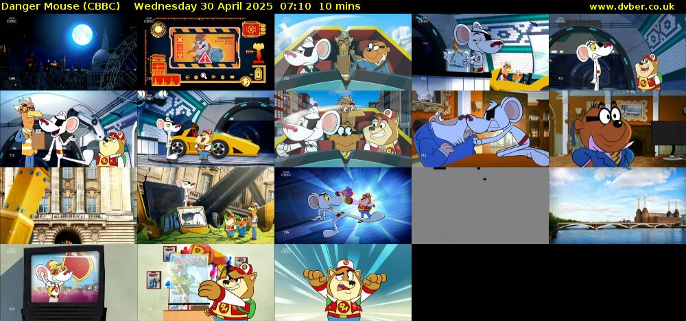 Danger Mouse (CBBC) Wednesday 30 April 2025 07:10 - 07:20