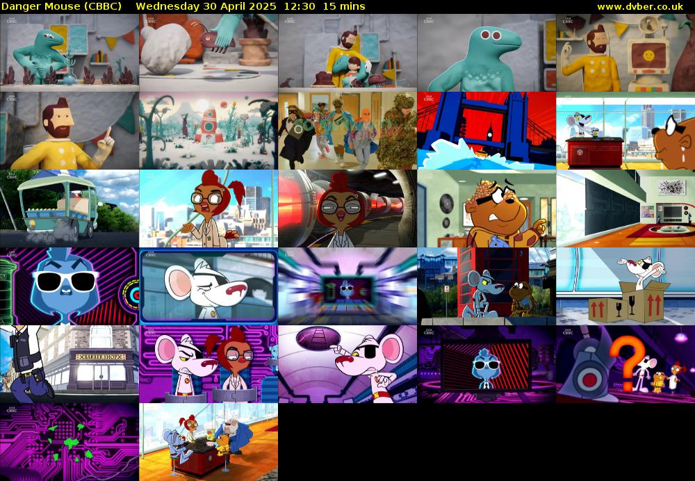 Danger Mouse (CBBC) Wednesday 30 April 2025 12:30 - 12:45