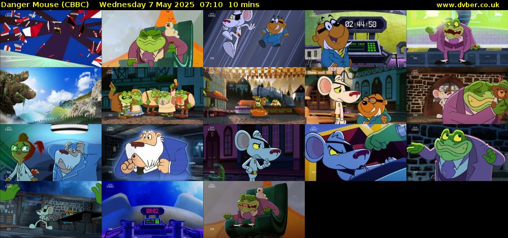 Danger Mouse (CBBC) Wednesday 7 May 2025 07:10 - 07:20